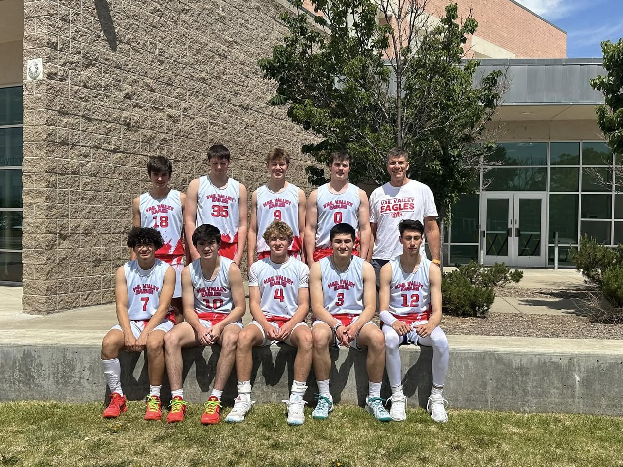 VVEBC players on the bench during a game