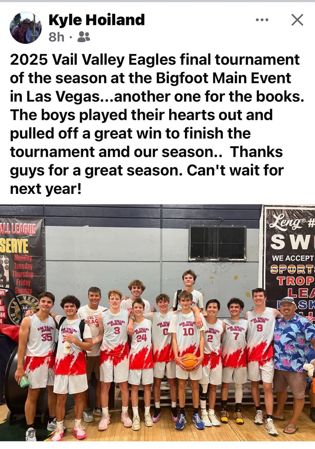 VVEBC team celebrating